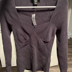 House of Harlow 1960 Heather Graphite Sweater